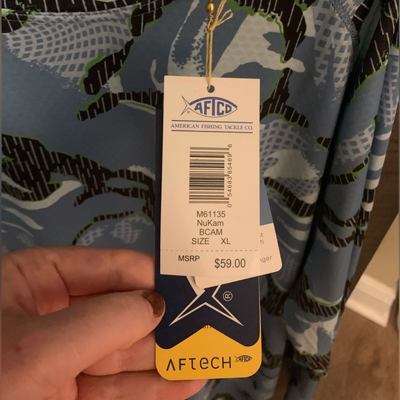 🔹NWT🔹GREAT CHRISTMAS GIFT🔹 AFTCO FISHING SHIRT🔹 - Picture 2 of 2